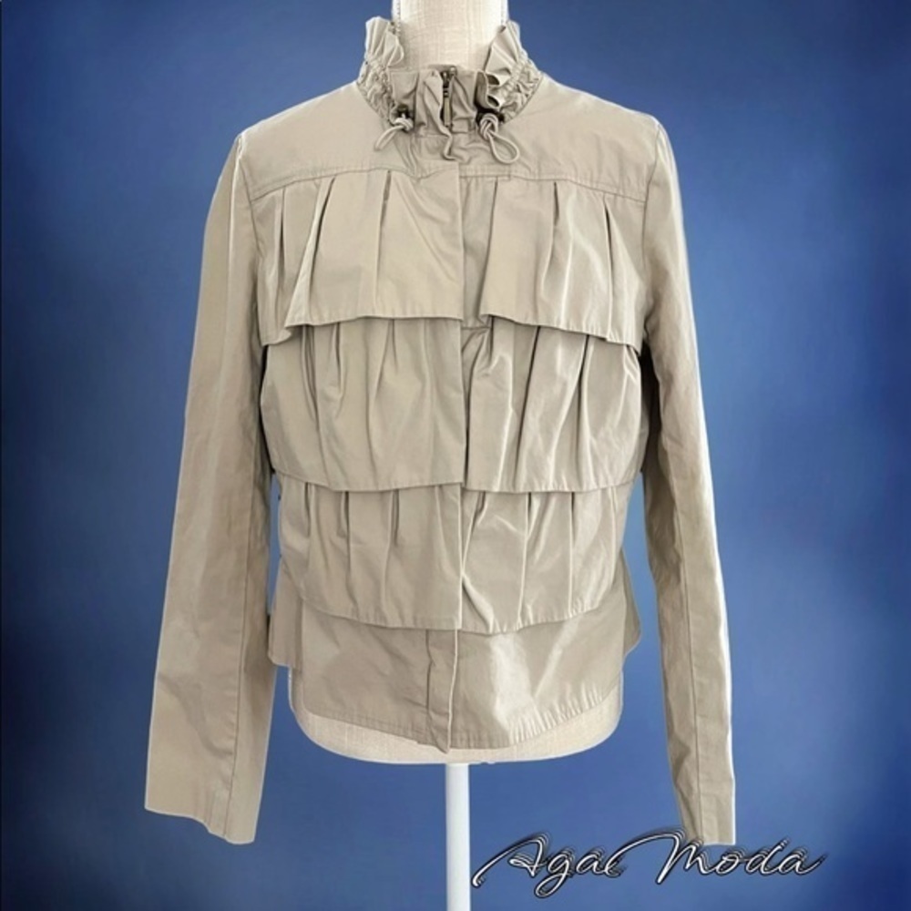 Chaus Sport Short Beige Tiered Jacket
